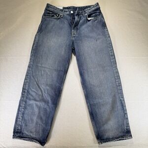 H&M Loose Ample 33 30 Fade Wash Denim Jeans Mens Relaxed Fit Baggy